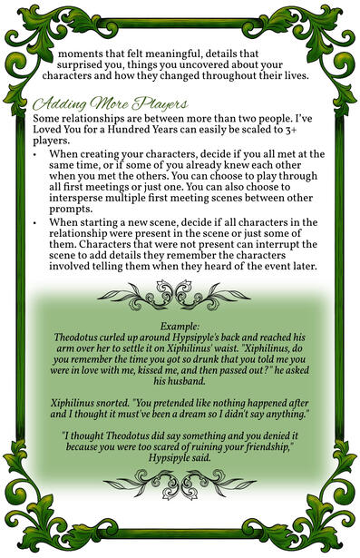 Rules for playing with more than 2 players